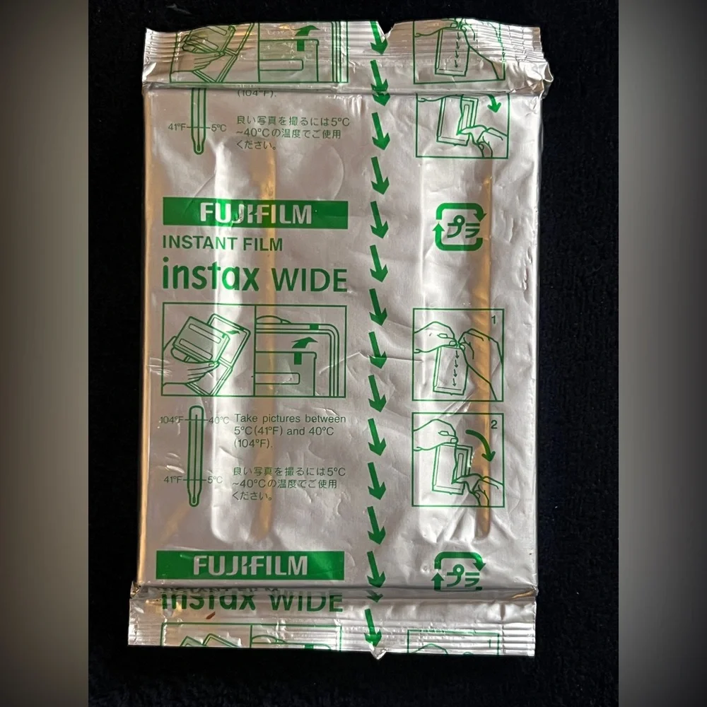 Fujifilm Instax Wide Film in Silver and Green